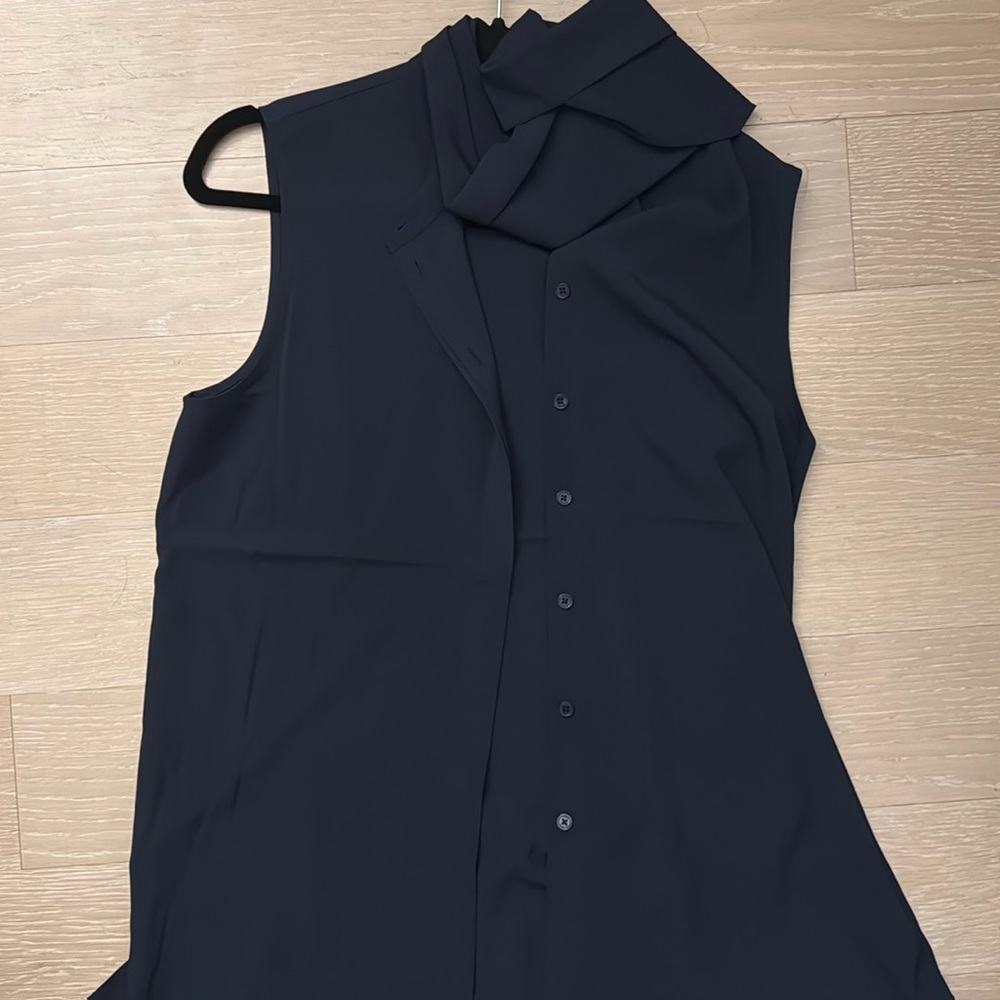 Tory Burch neck tie blouse